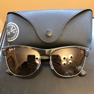 Ray-Ban Polarized Clubmaster Oversized sunglasses